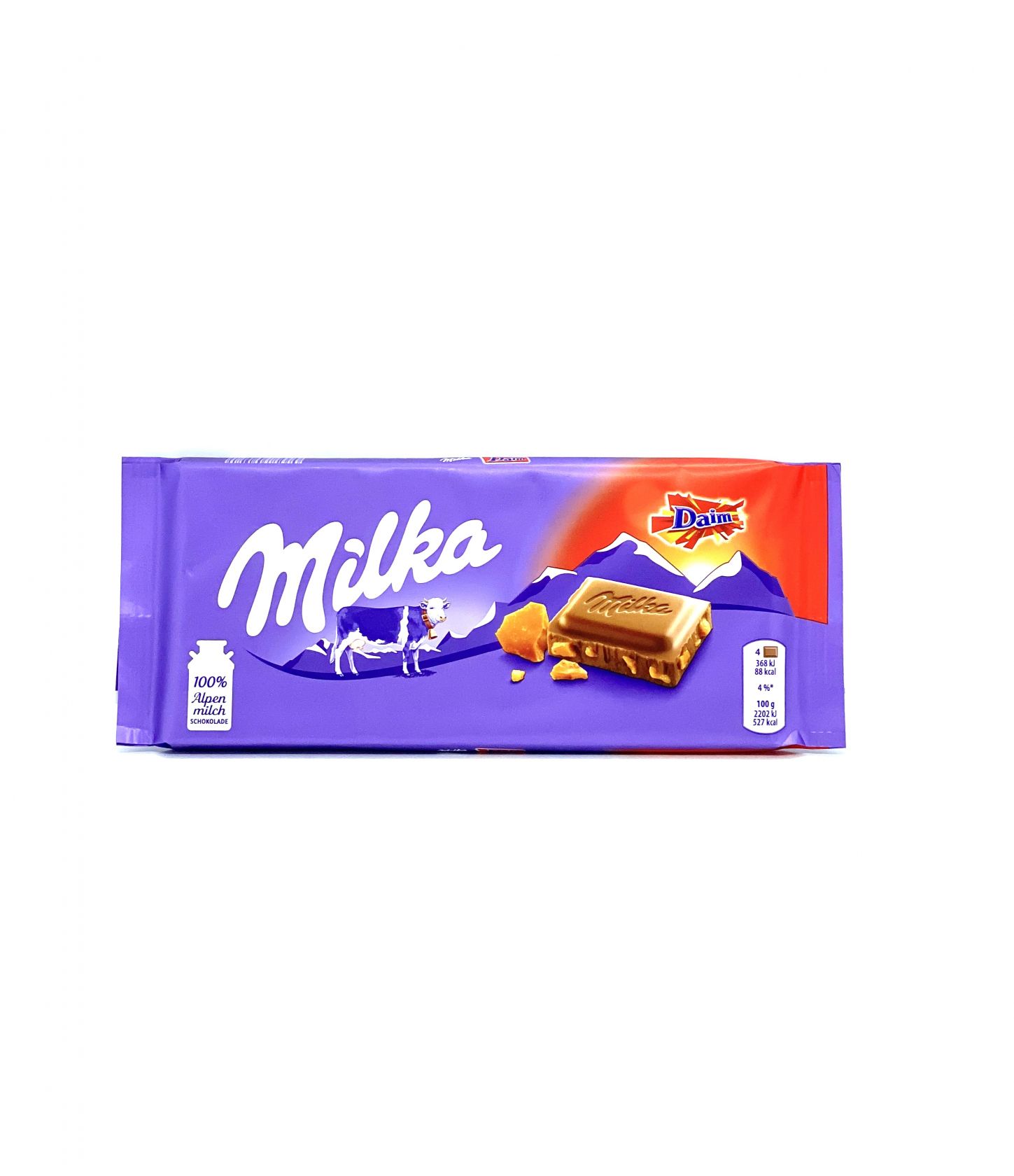 Sweets Milka Chocolate Bars Alpine Milk Chocolate And Daim 100g